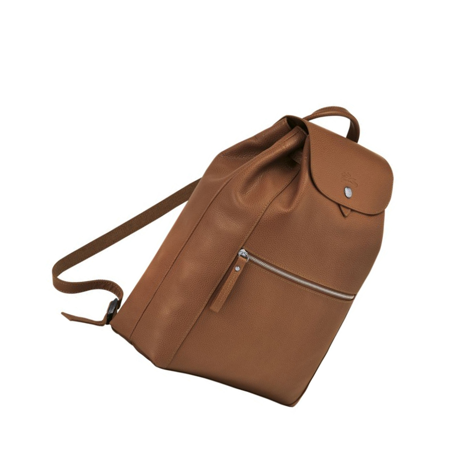 Mochilas Longchamp Le Foulonné Mujer Marrones | ES-ZGPY965