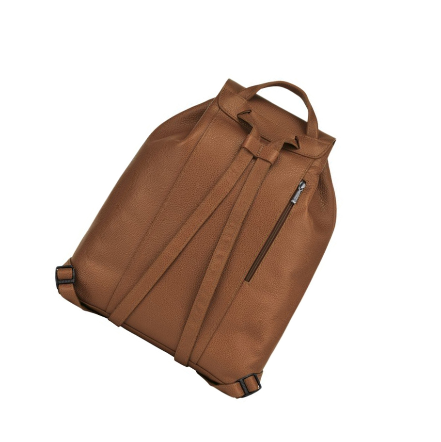 Mochilas Longchamp Le Foulonné Mujer Marrones | ES-ZGPY965