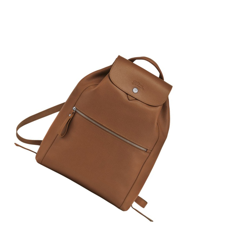 Mochilas Longchamp Le Foulonné Mujer Marrones | ES-ZGPY965