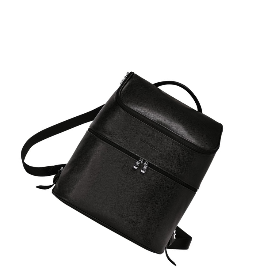 Mochilas Longchamp Le Foulonné Mujer Negras | ES-BRDG180