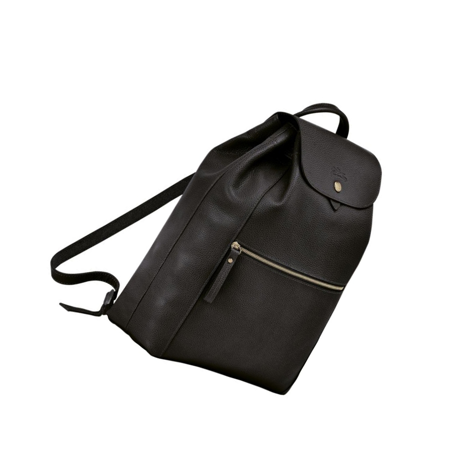 Mochilas Longchamp Le Foulonné Mujer Negras | ES-COSI037