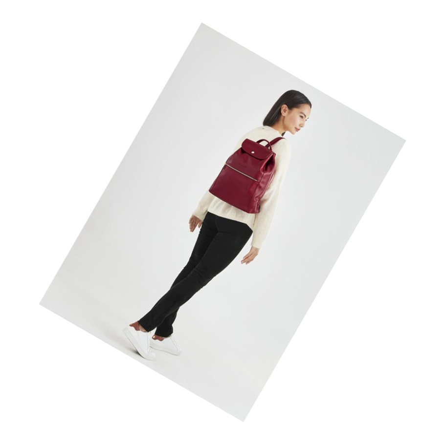 Mochilas Longchamp Le Foulonné Mujer Rojas | ES-FDHY957