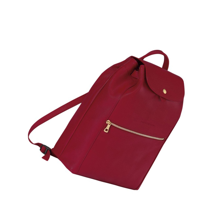 Mochilas Longchamp Le Foulonné Mujer Rojas | ES-FDHY957