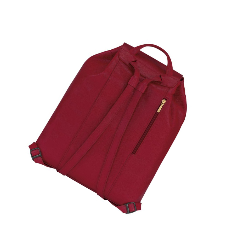 Mochilas Longchamp Le Foulonné Mujer Rojas | ES-FDHY957