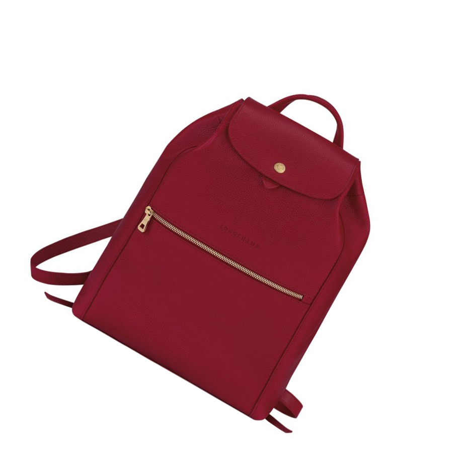 Mochilas Longchamp Le Foulonné Mujer Rojas | ES-FDHY957