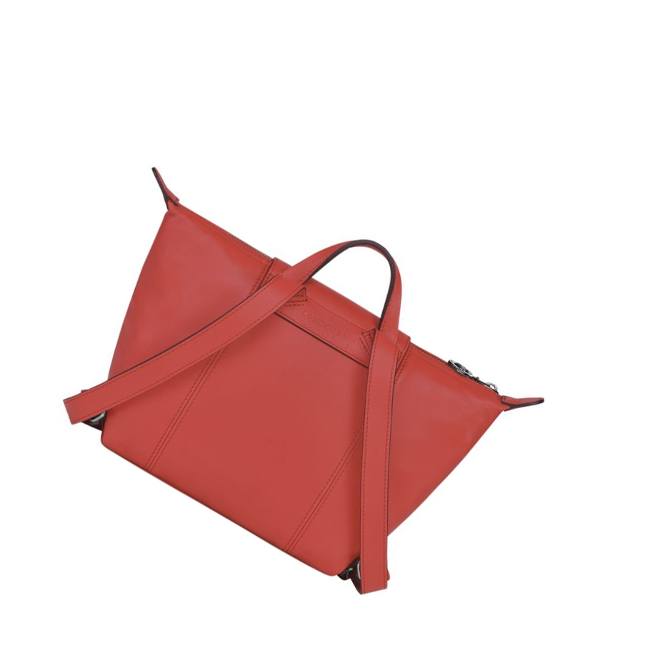 Mochilas Longchamp Le Pliage Cuir Mujer Rojas | ES-GMBU162