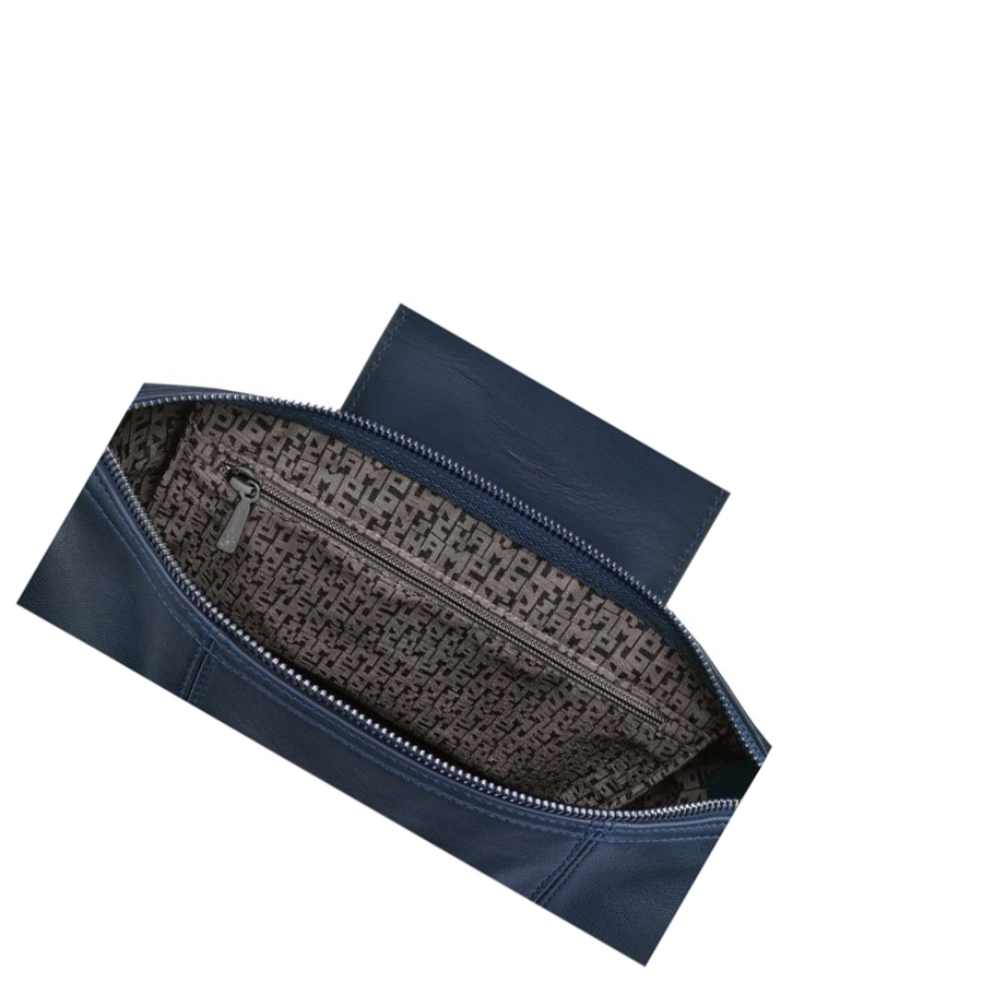 Mochilas Longchamp Le Pliage Cuir Mujer Azul Marino | ES-GPAZ085