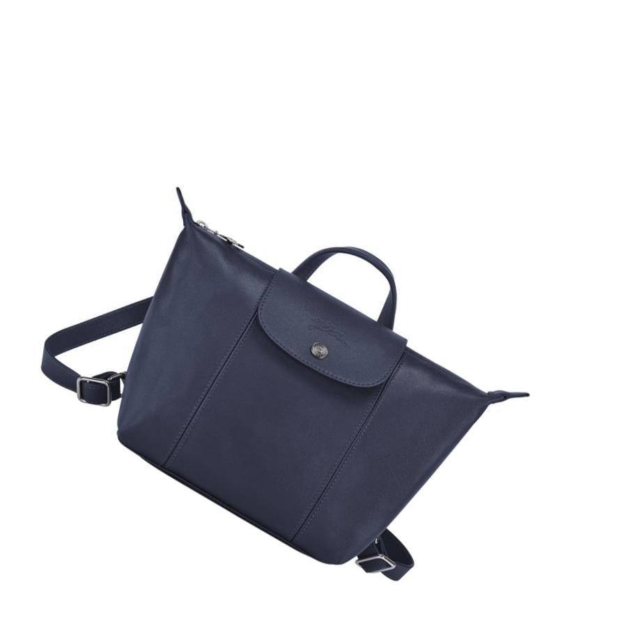 Mochilas Longchamp Le Pliage Cuir Mujer Azul Marino | ES-GPAZ085