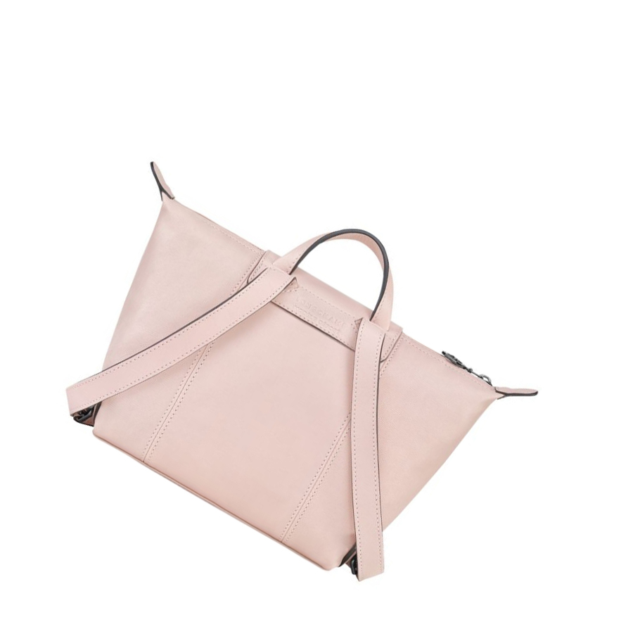 Mochilas Longchamp Le Pliage Cuir Mujer Rosas | ES-GXHF348