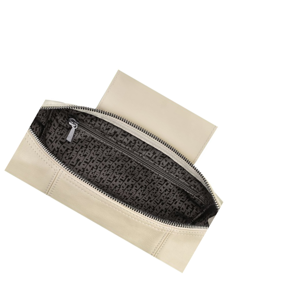 Mochilas Longchamp Le Pliage Cuir Mujer Beige | ES-KVHY708