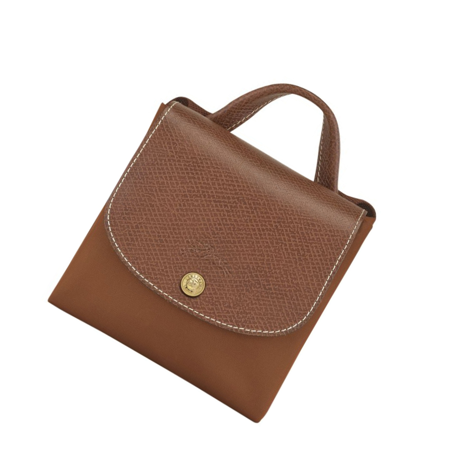 Mochilas Longchamp Le Pliage Original Mujer Marrones | ES-GOIA795