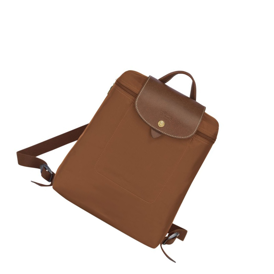 Mochilas Longchamp Le Pliage Original Mujer Marrones | ES-GOIA795