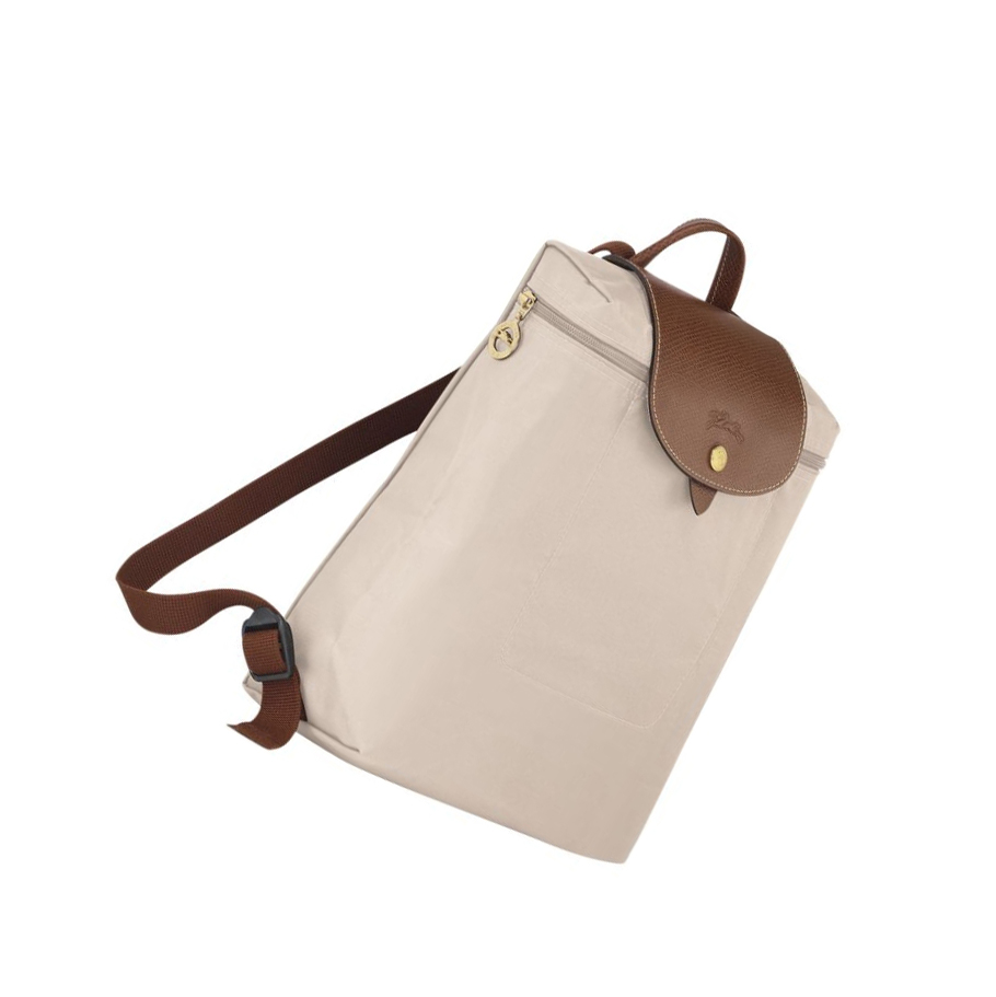 Mochilas Longchamp Le Pliage Original Mujer Beige | ES-QDYJ762