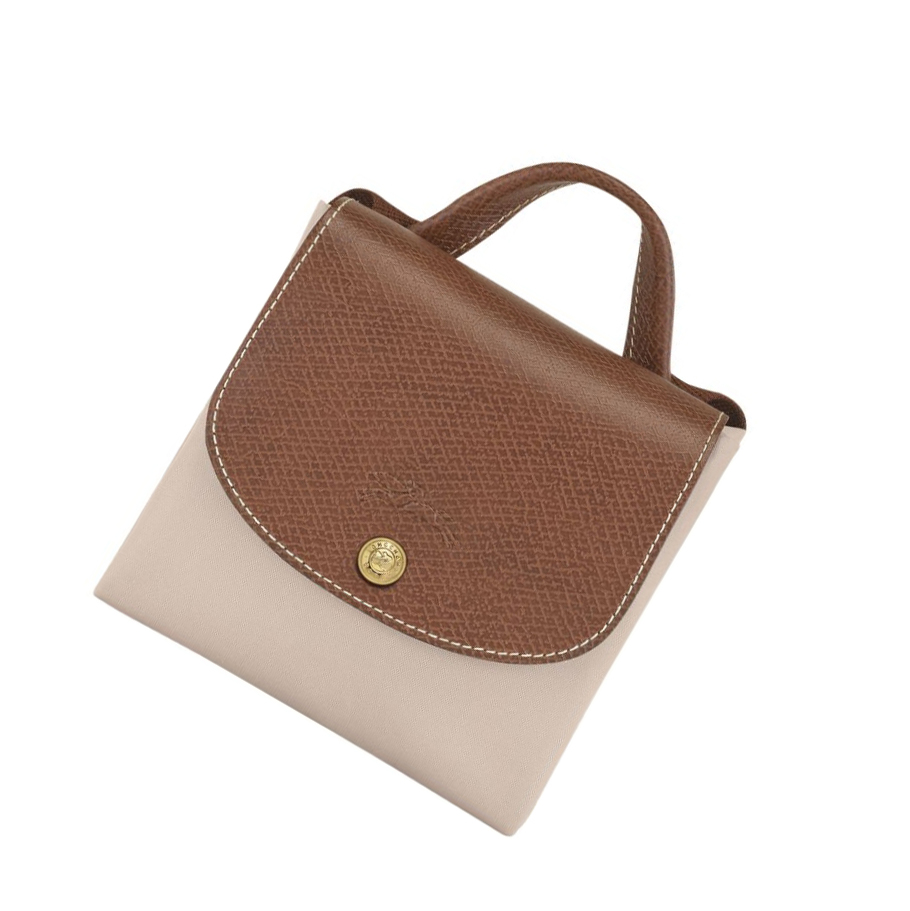 Mochilas Longchamp Le Pliage Original Mujer Beige | ES-QDYJ762