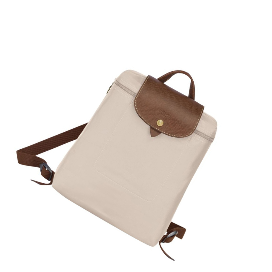 Mochilas Longchamp Le Pliage Original Mujer Beige | ES-QDYJ762