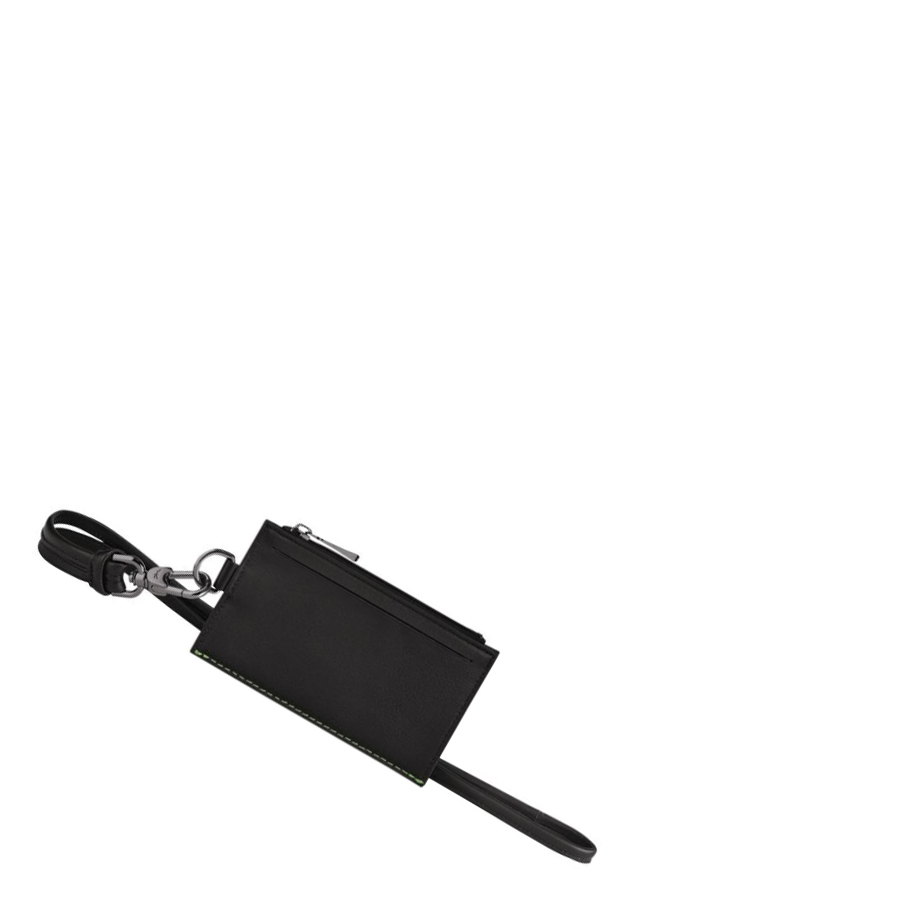 Monederos Longchamp 3D Ultra Black Hombre Negras | ES-DPSI295