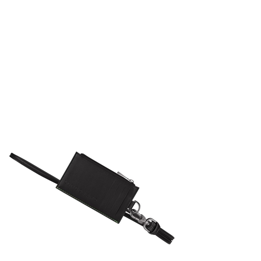 Monederos Longchamp 3D Ultra Black Hombre Negras | ES-DPSI295