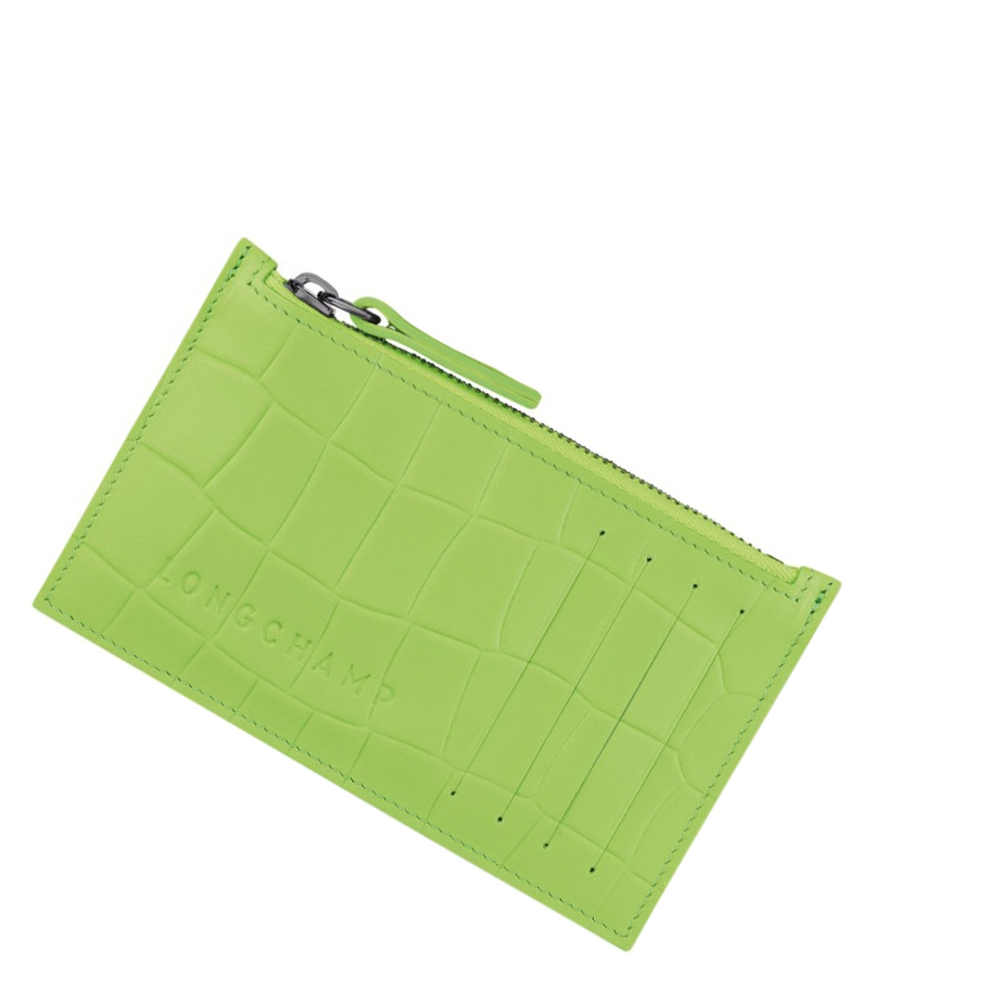 Monederos Longchamp Croco Block Mujer Verde | ES-QZUG863