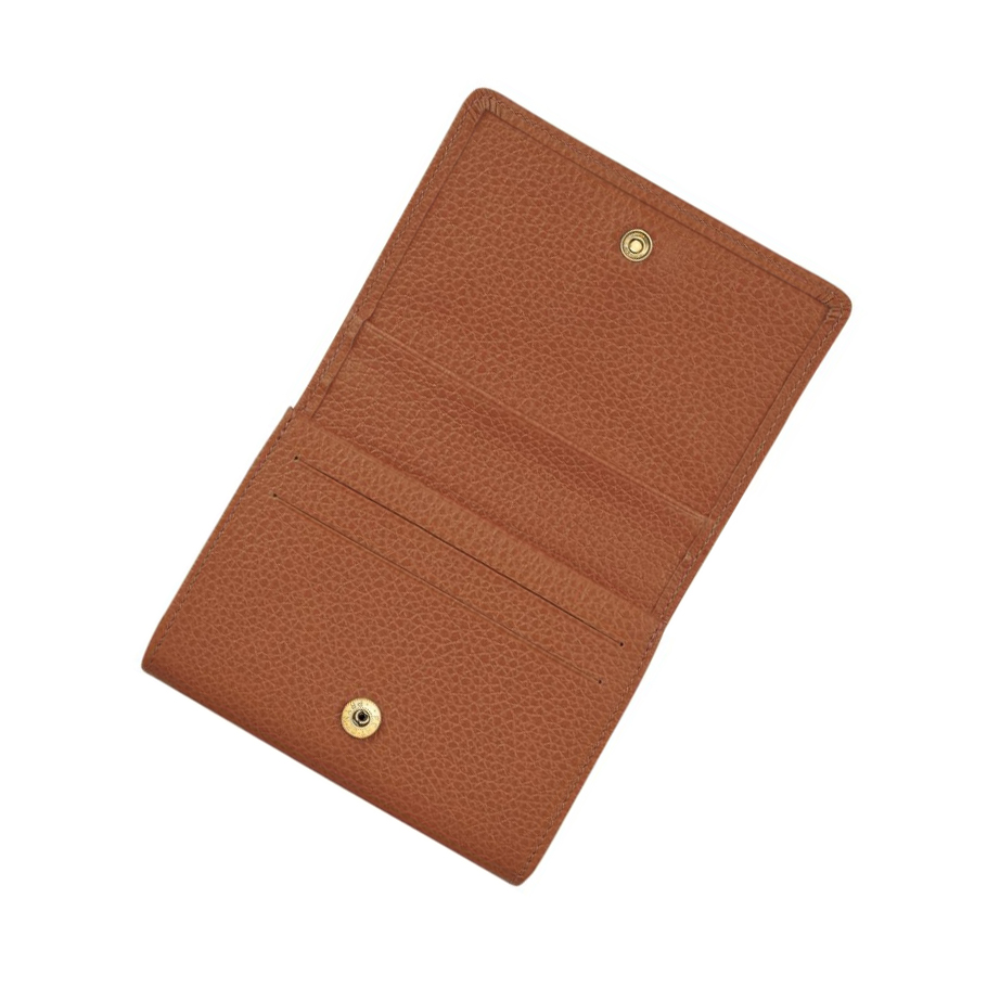Monederos Longchamp Le Foulonné Mujer Marrones | ES-UZSC615