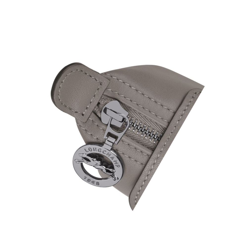 Monederos Longchamp Le Pliage Cuir Mujer Gris | ES-GQAF857