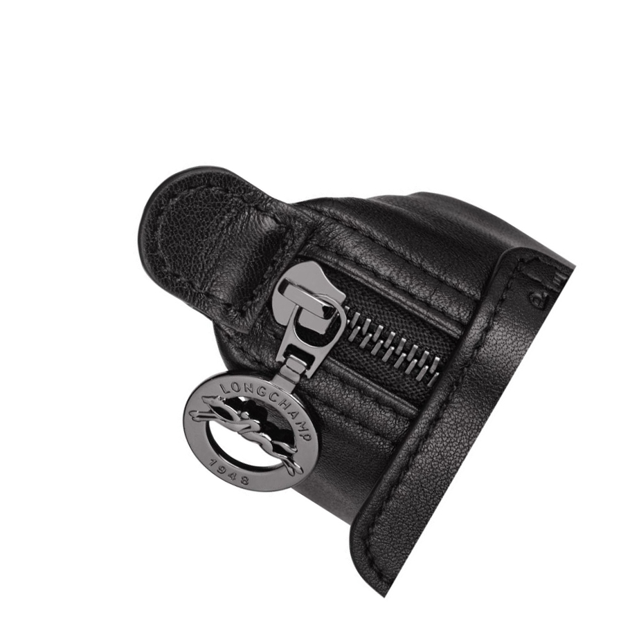 Monederos Longchamp Le Pliage Cuir Mujer Negras | ES-OCUP382
