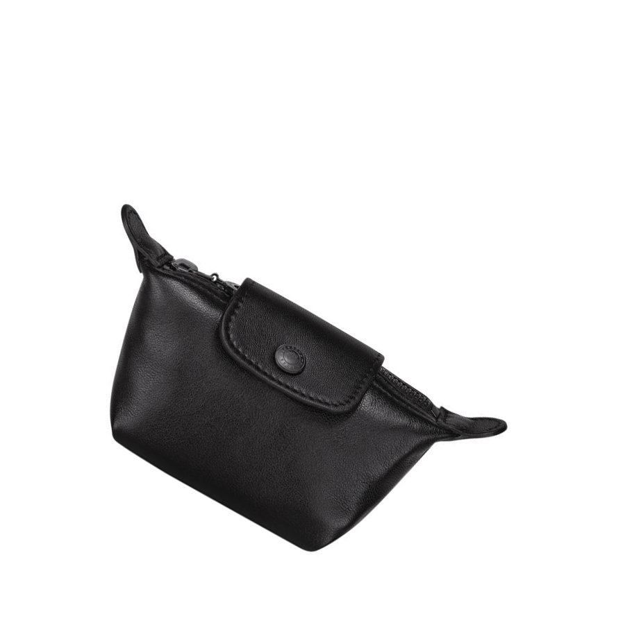 Monederos Longchamp Le Pliage Cuir Mujer Negras | ES-OCUP382