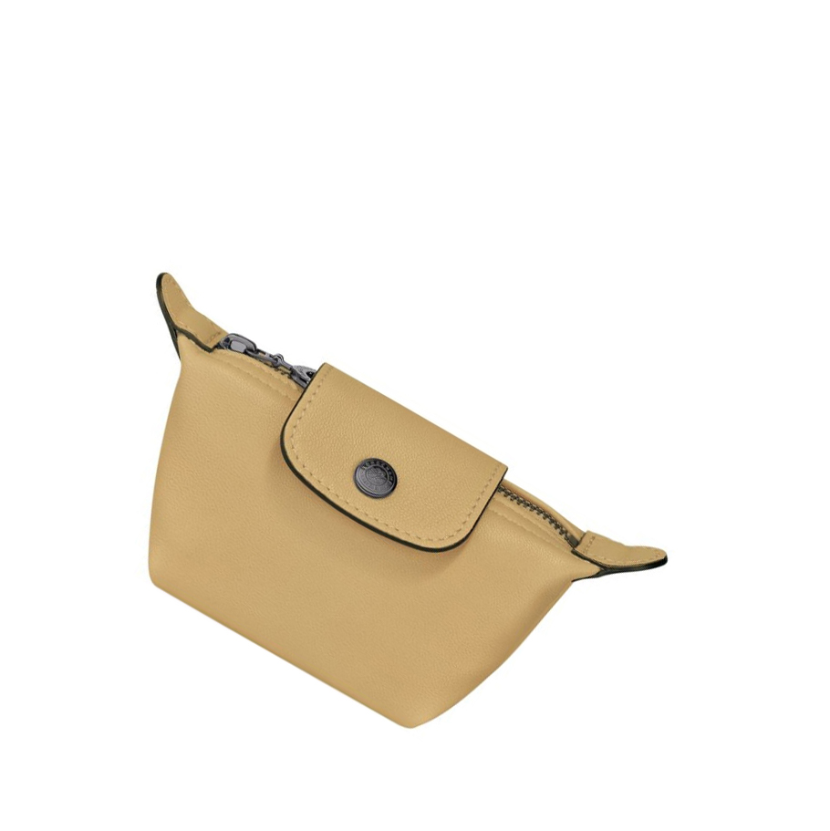 Monederos Longchamp Le Pliage Cuir Mujer Beige | ES-PQCF483