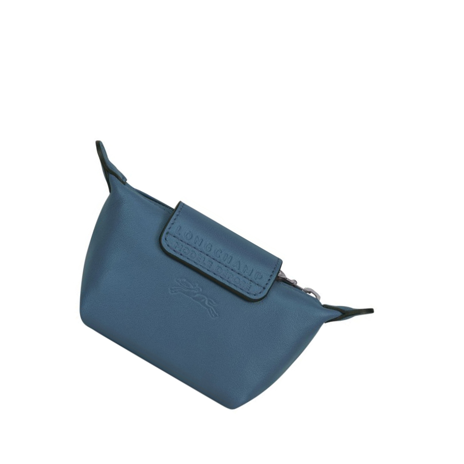 Monederos Longchamp Le Pliage Cuir Mujer Azules | ES-YICH897