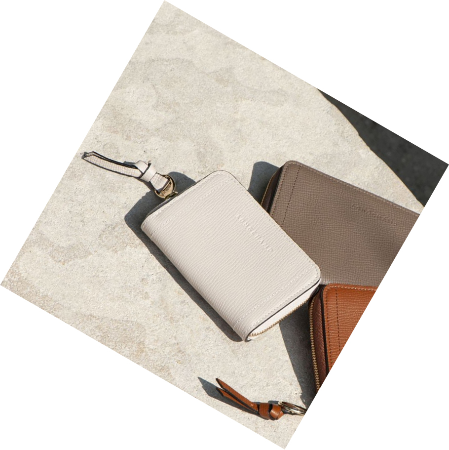 Monederos Longchamp Mailbox Mujer Beige | ES-ZICK249