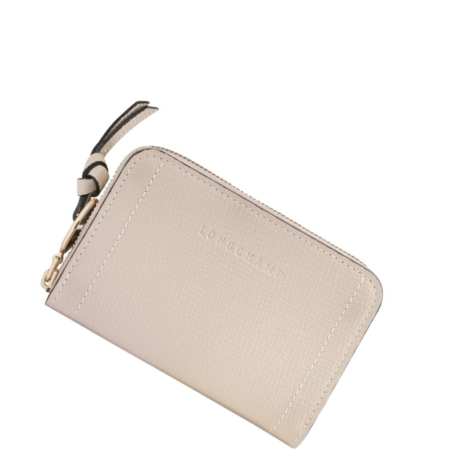 Monederos Longchamp Mailbox Mujer Beige | ES-ZICK249