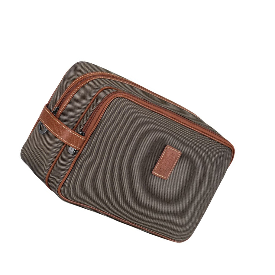 Neceser De Baño Longchamp Boxford Mujer Marrones | ES-QRWC870