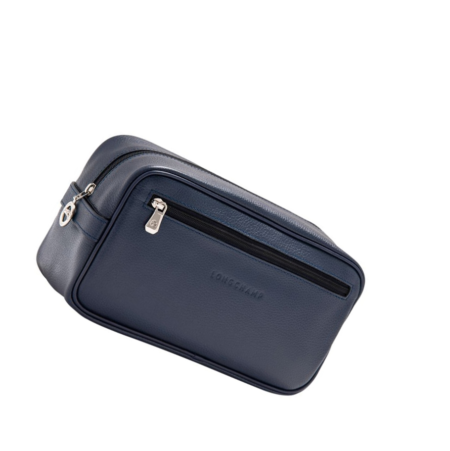 Neceser De Baño Longchamp Le Foulonné Hombre Azul Marino | ES-FSHL476