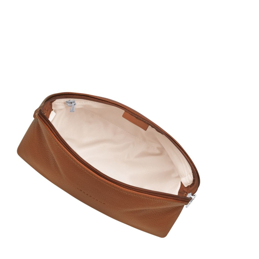 Neceser De Baño Longchamp Le Foulonné Mujer Marrones | ES-EJQA635
