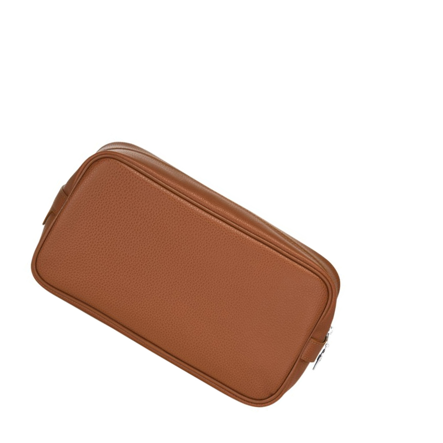 Neceser De Baño Longchamp Le Foulonné Mujer Marrones | ES-UPWL213
