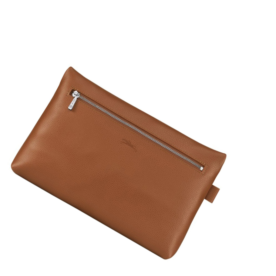Neceser De Baño Longchamp Le Foulonné Mujer Marrones | ES-XPQZ761