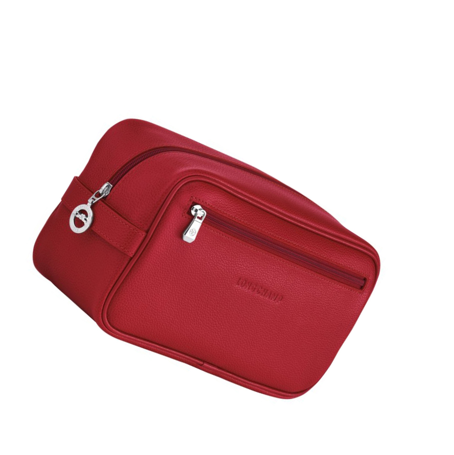Neceser De Baño Longchamp Le Foulonné Mujer Rojas | ES-XVUL037
