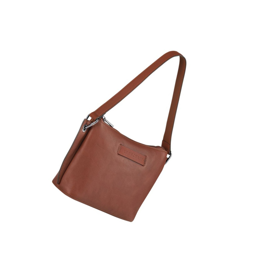Riñonera Longchamp 3D Mujer Marrones | ES-DWEK456