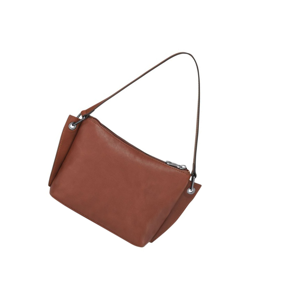 Riñonera Longchamp 3D Mujer Marrones | ES-DWEK456