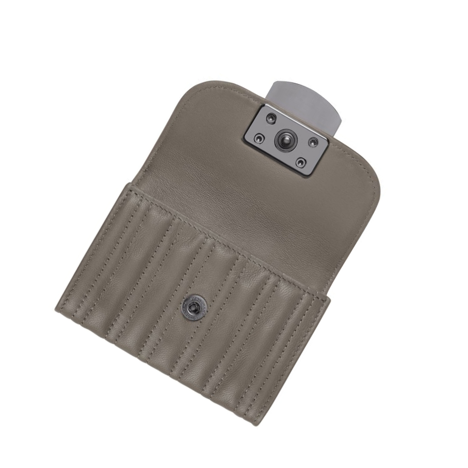 Tarjeteros Longchamp Brioche Mujer Gris | ES-BSYZ068
