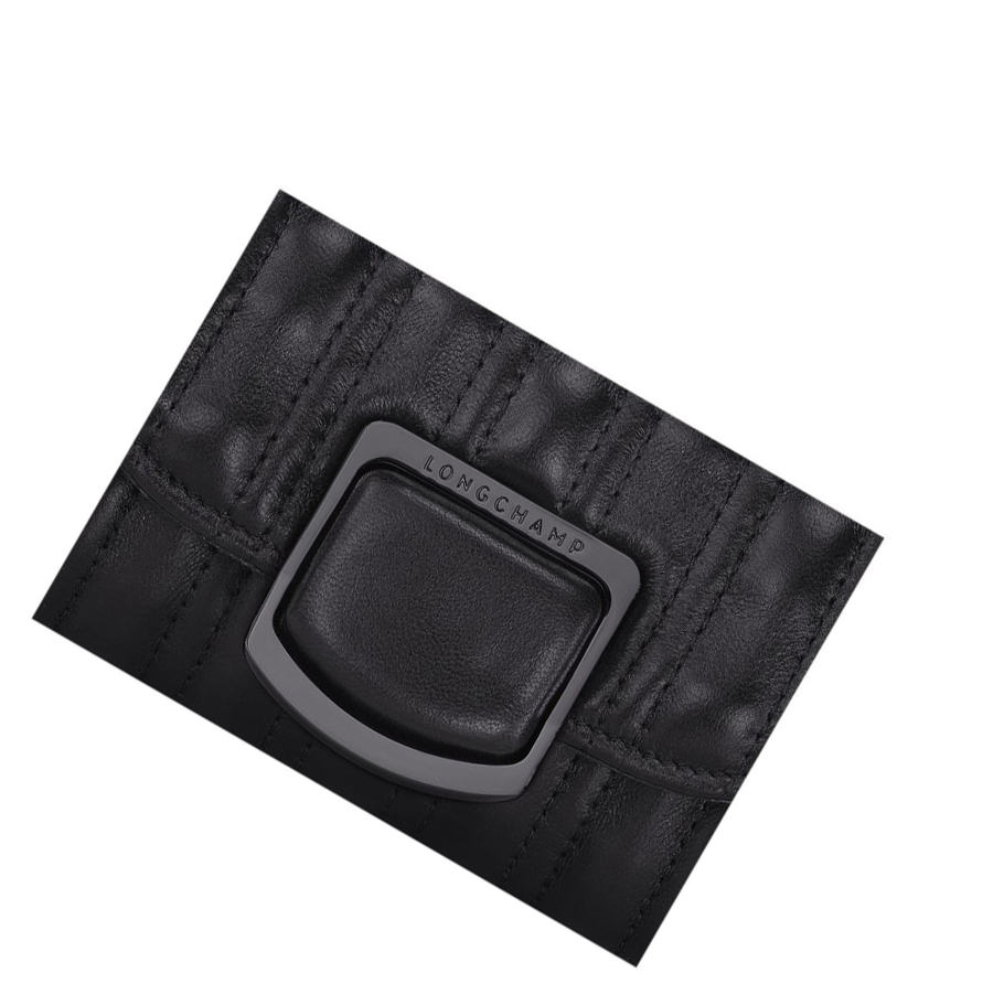 Tarjeteros Longchamp Brioche Mujer Negras | ES-COZU376