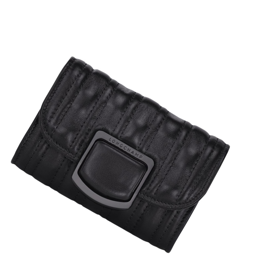 Tarjeteros Longchamp Brioche Mujer Negras | ES-COZU376