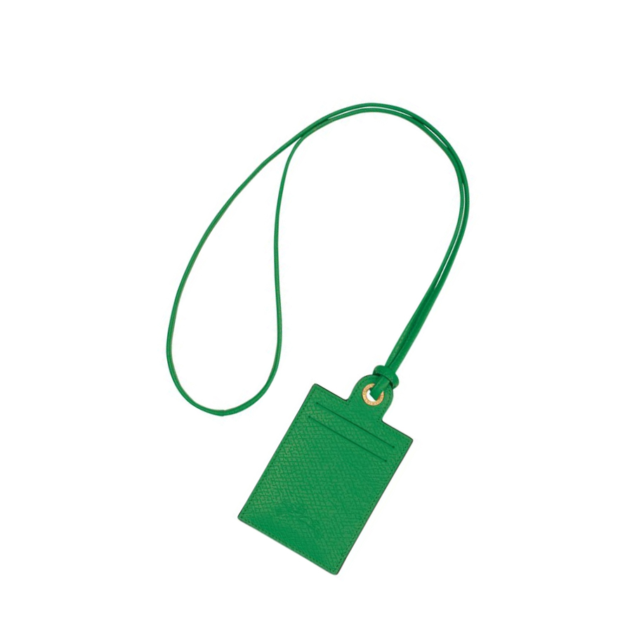Tarjeteros Longchamp Cuir De Russie Hombre Verde | ES-WSMQ398