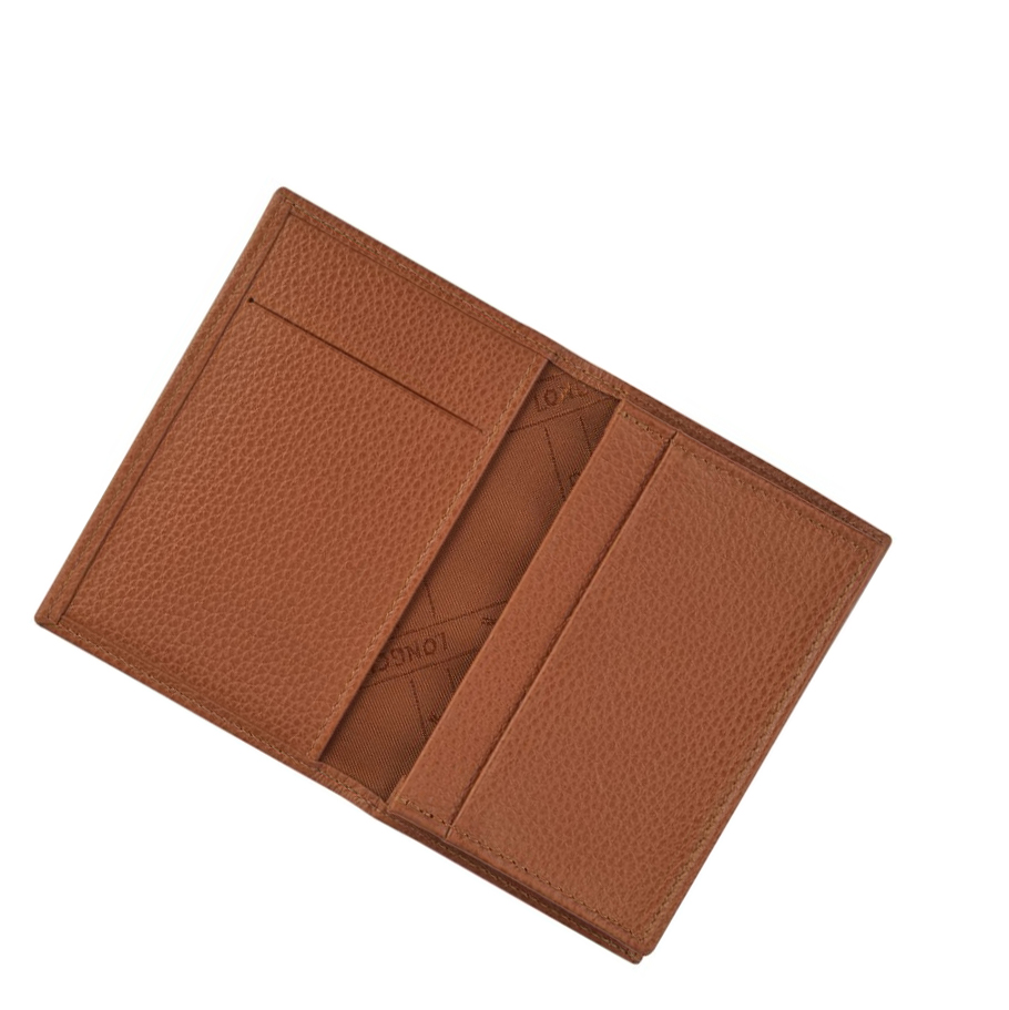 Tarjeteros Longchamp Le Foulonné Hombre Marrones | ES-JVIS148