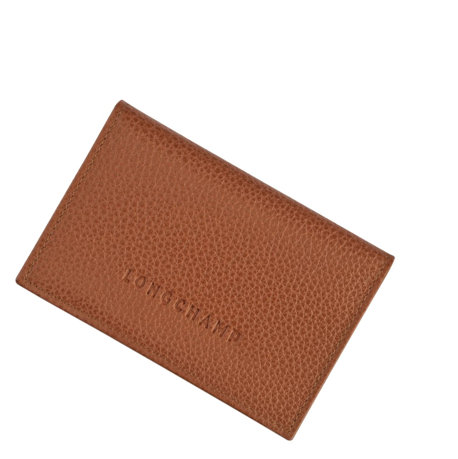 Tarjeteros Longchamp Le Foulonné Hombre Marrones | ES-JVIS148