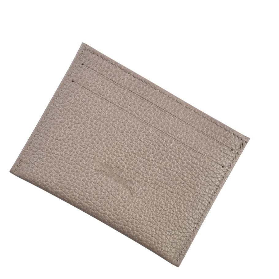 Tarjeteros Longchamp Le Foulonné Hombre Gris | ES-QOMY014