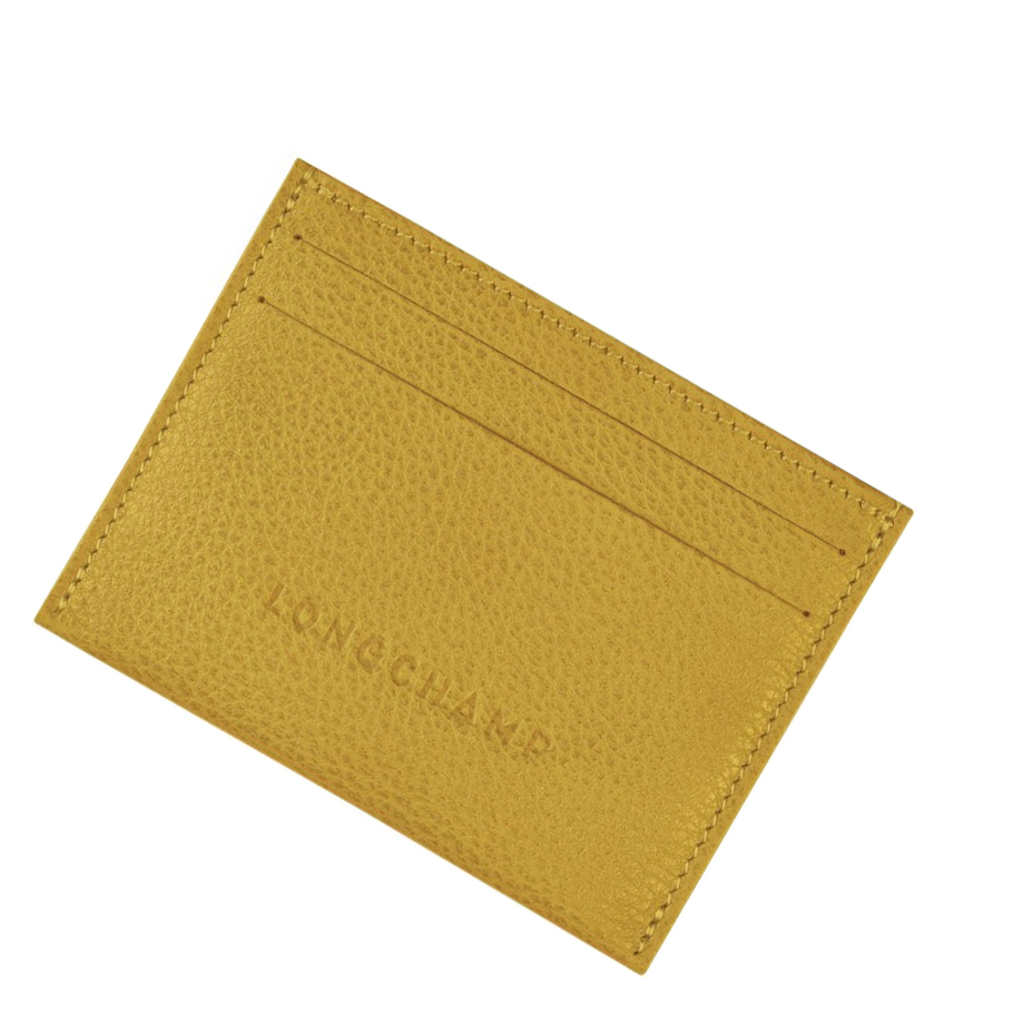 Tarjeteros Longchamp Le Foulonné Mujer Amarillo | ES-SMAI172