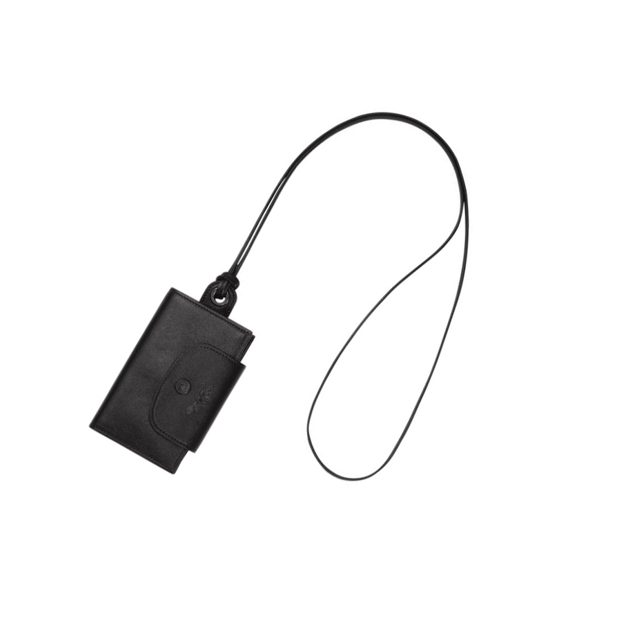 Tarjeteros Longchamp Le Pliage Cuir Mujer Negras | ES-KNLX092