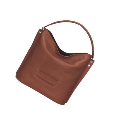 Bolsa De Hombro Longchamp 3D Mujer Marrones | ES-DSLZ631