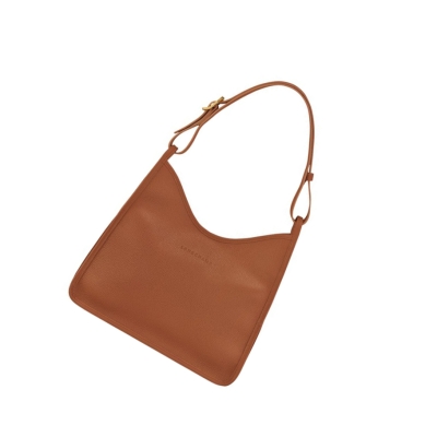 Bolsa De Hombro Longchamp Le Foulonné Mujer Marrones | ES-ANKD425