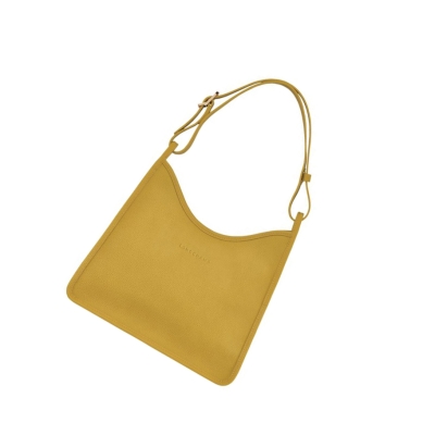 Bolsa De Hombro Longchamp Le Foulonné Mujer Amarillo | ES-HPDX906